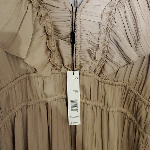 NWT Nude/Tan Tahari Dress Size L - Picture 7 of 10